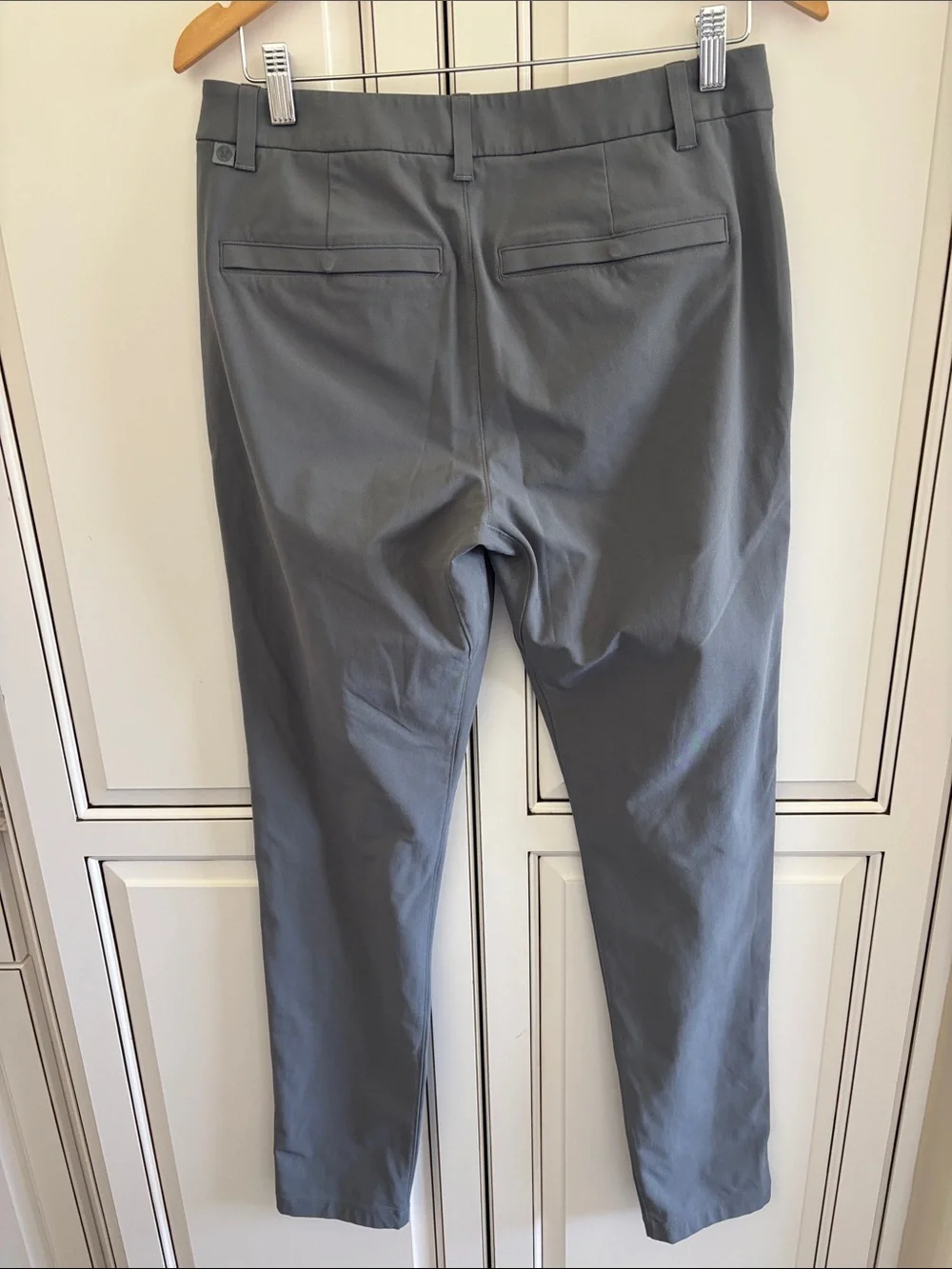 Lululemon ABC Warpstream Slim Fit Pants Golf Chino LM5AQZS Gray Mens Size 30